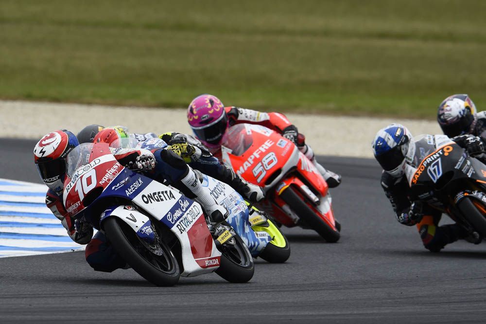 Las fotos de la carrera de Moto3 en Australia