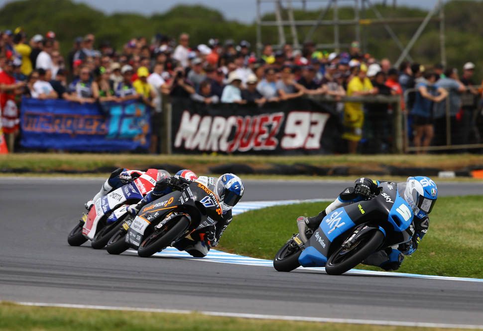 Las fotos de la carrera de Moto3 en Australia