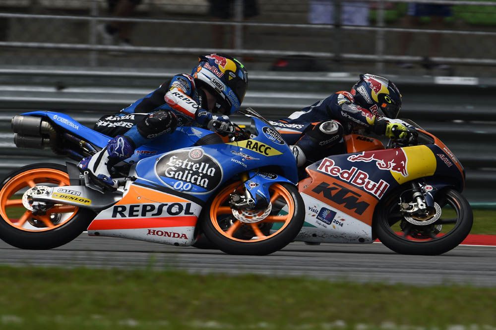 La carrera de Moto3 del GP de Malasia en imágenes