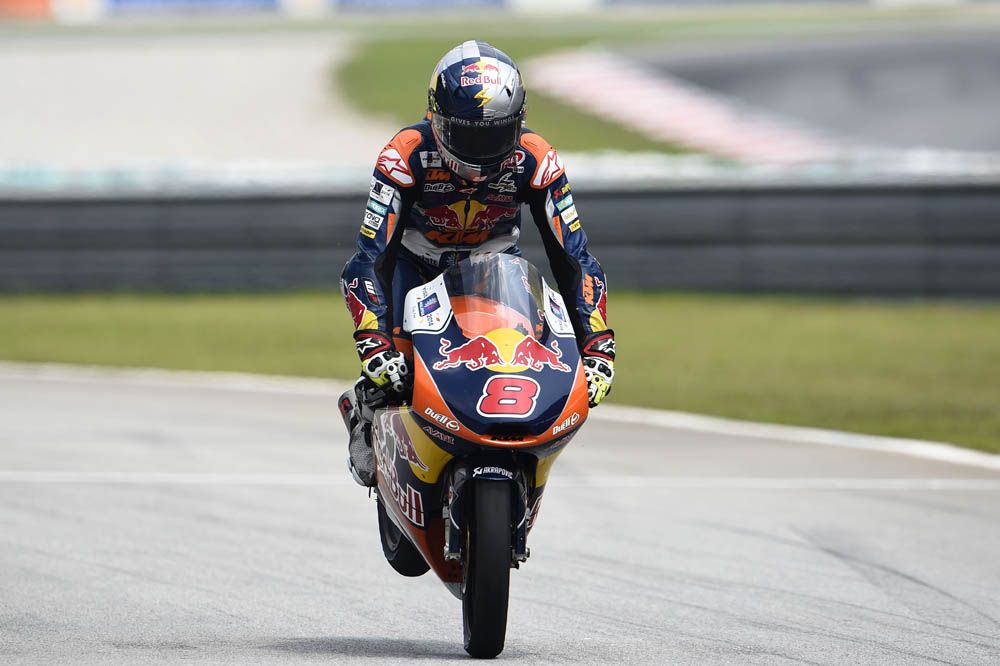 La carrera de Moto3 del GP de Malasia en imágenes