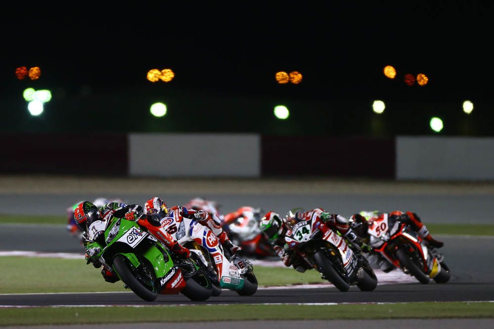 Carrera de SBK en Qatar en imágenes