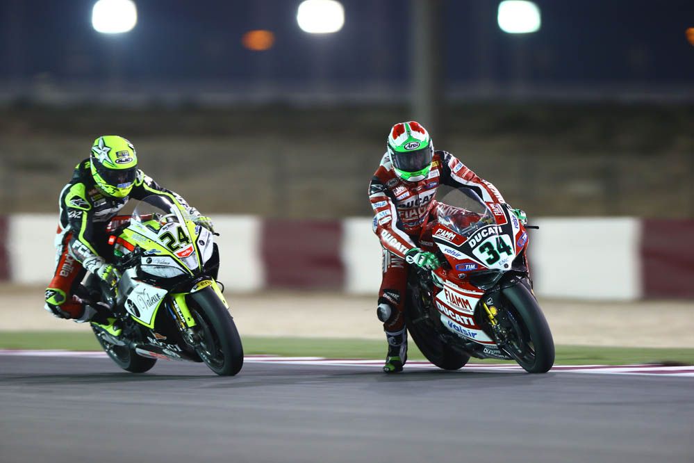 Carrera de SBK en Qatar en imágenes