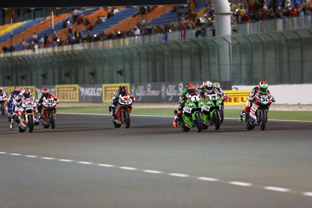 Carrera de SBK en Qatar en imágenes