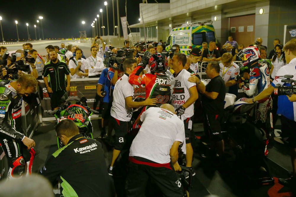 Carrera de SBK en Qatar en imágenes