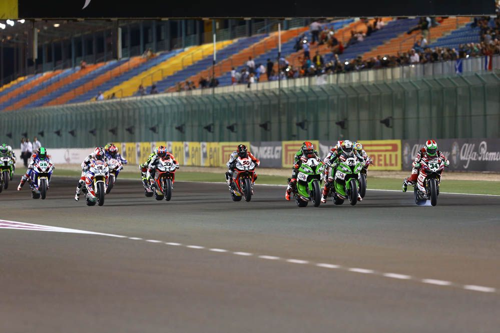 Carrera de SBK en Qatar en imágenes