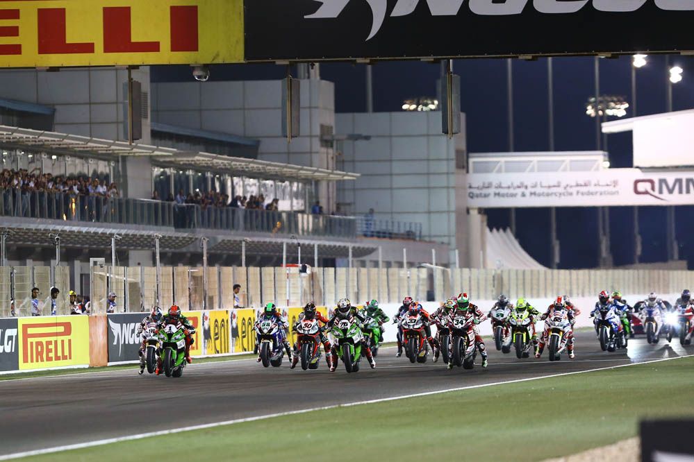 Carrera de SBK en Qatar en imágenes