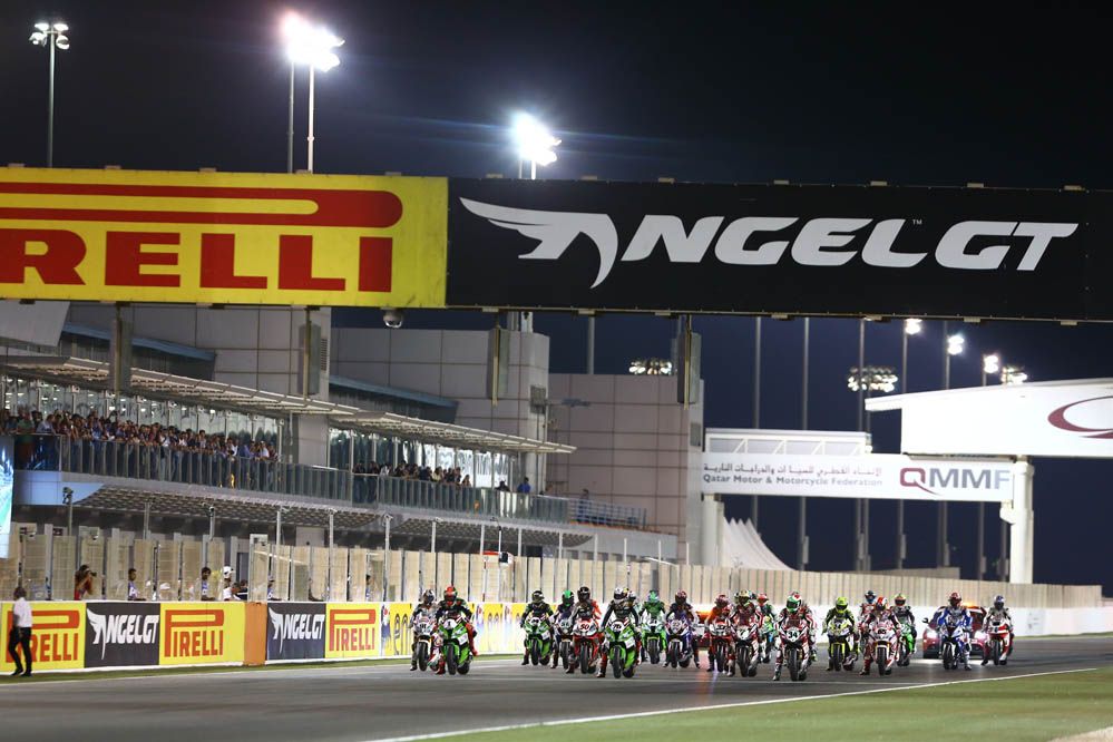 Carrera de SBK en Qatar en imágenes