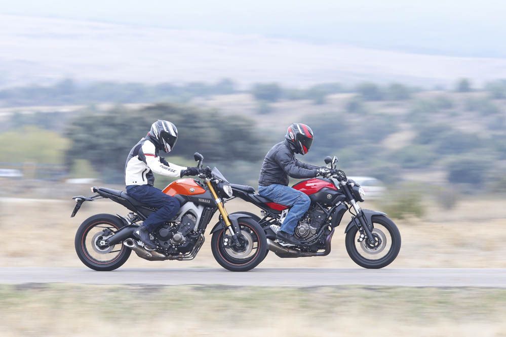 Comparativa Yamaha MT-09 y Yamaha MT-07. Galería