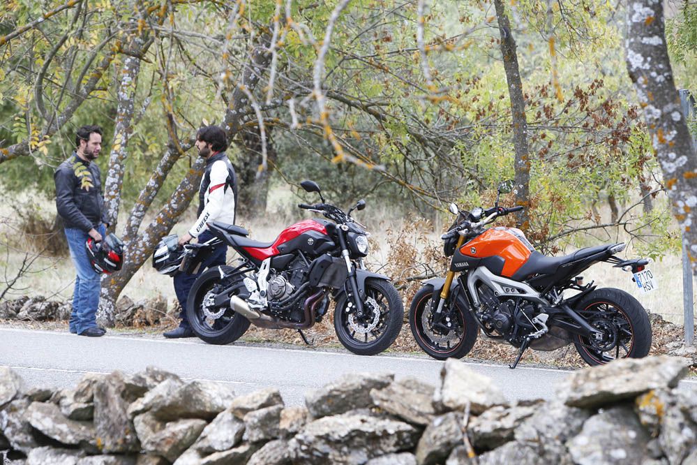 Comparativa Yamaha MT-09 y Yamaha MT-07. Galería