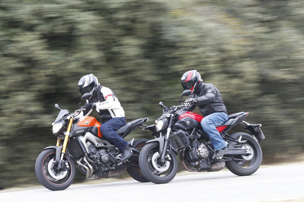Comparativa Yamaha MT-09 y Yamaha MT-07. Galería
