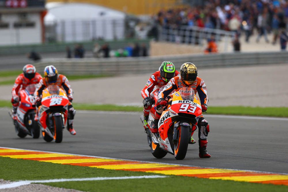 La carrera de MotoGP en Valencia