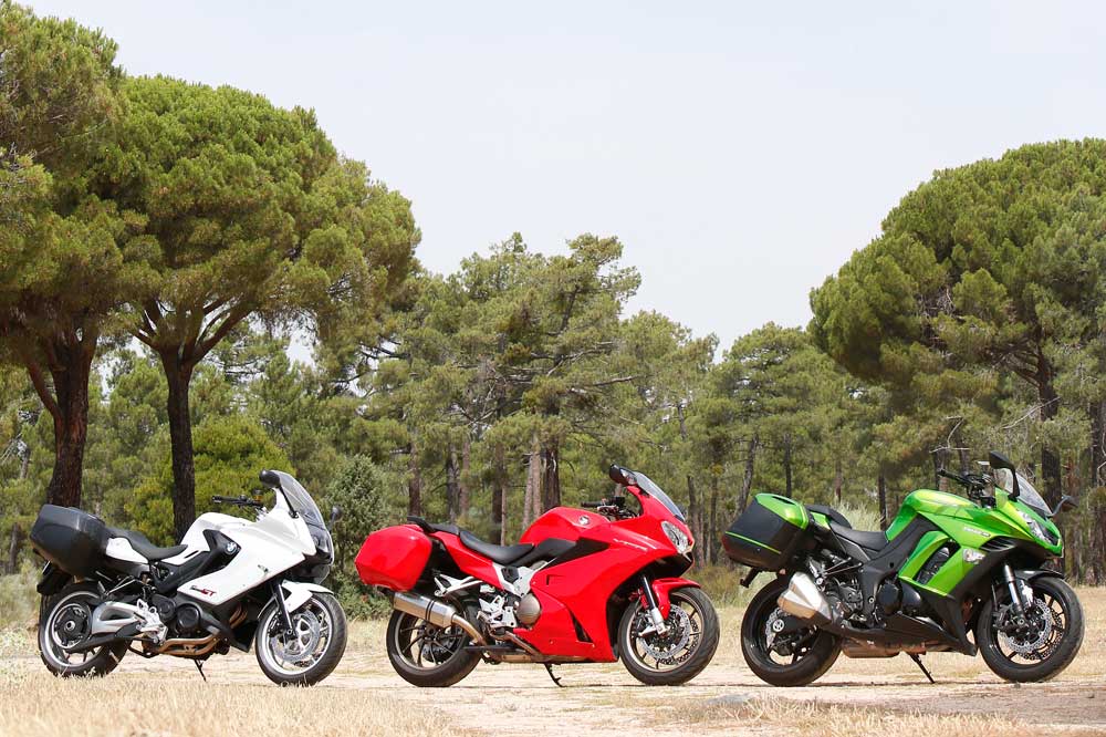 Fotos de la comparativa sport turismo: BMW, Honda, Kawasaki
