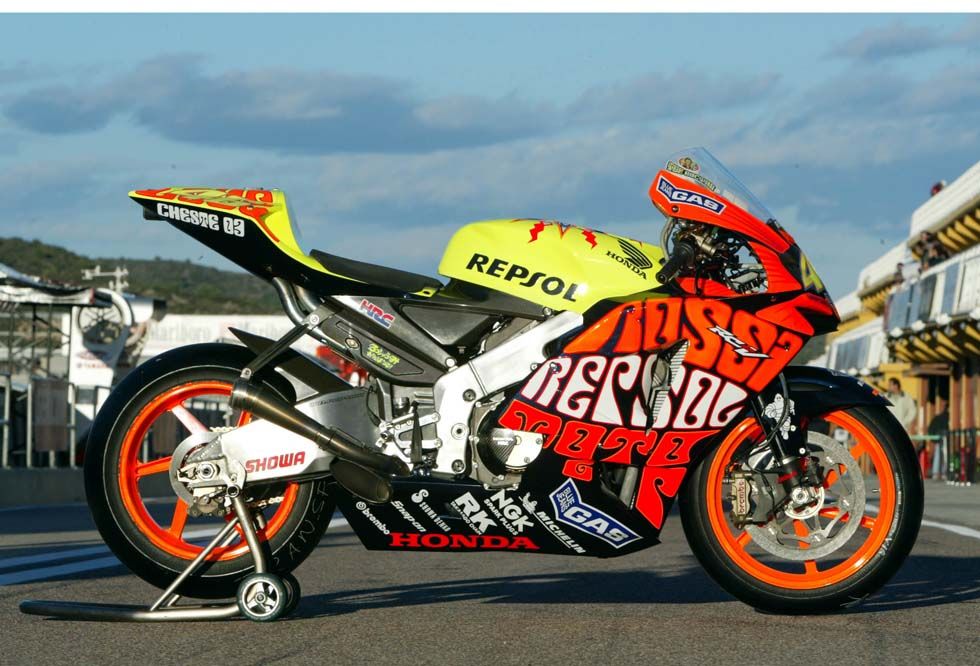 Decoraciones especiales de motos de Gran Premio. Galería