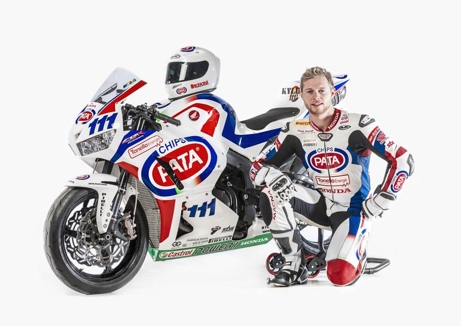 Kyle Smith, con su nueva Honda de Supersport