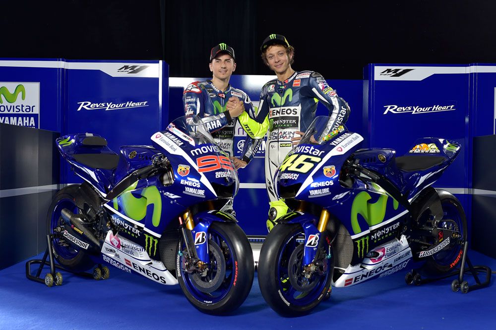 Las Yamaha 2015 de Rossi y Lorenzo
