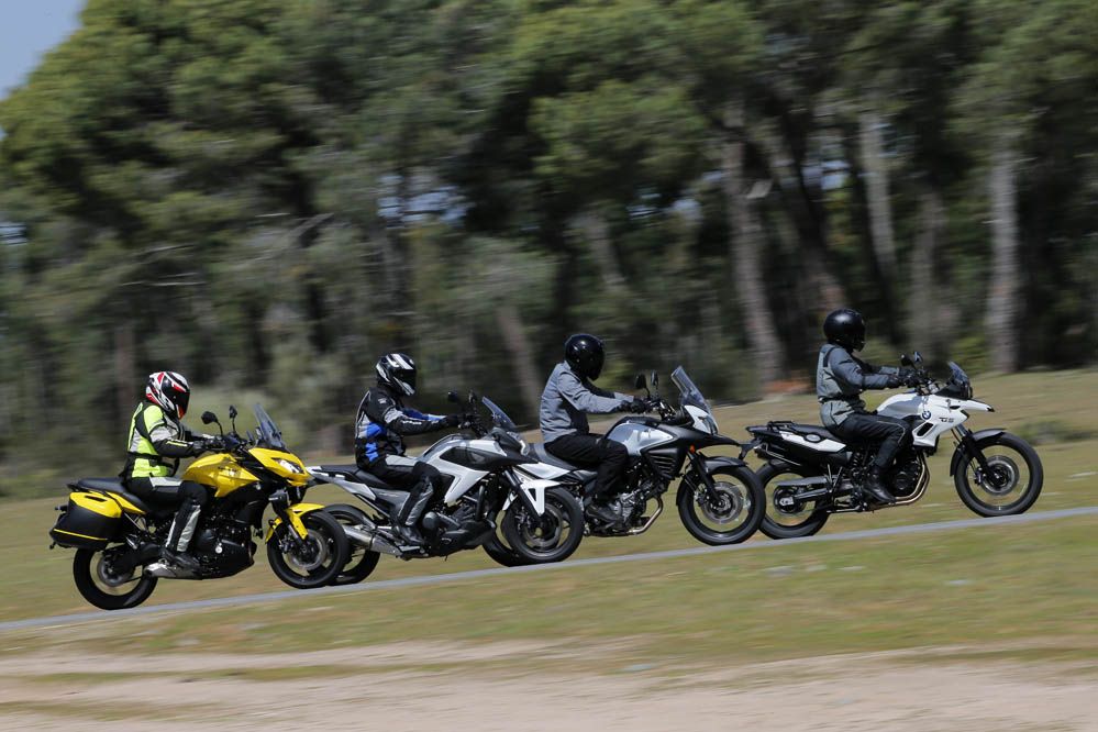 Comparativa Trail: BMW F 700 GS, Honda NC750X DCT, Kawasaki Versys 650 Tourer Plus y Suzuki V-Strom 650XT. Galería