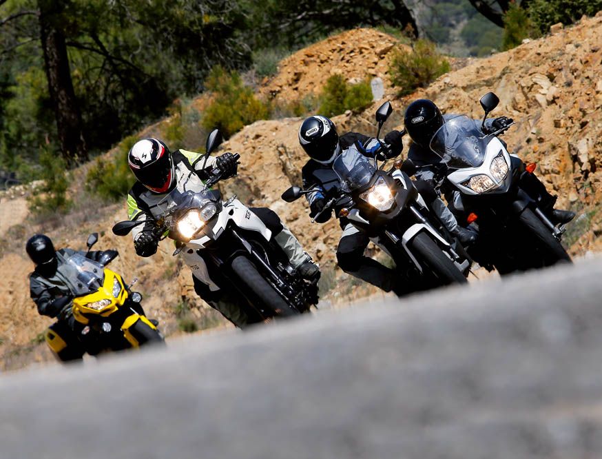 Comparativa Trail: BMW F 700 GS, Honda NC750X DCT, Kawasaki Versys 650 Tourer Plus y Suzuki V-Strom 650XT. Galería