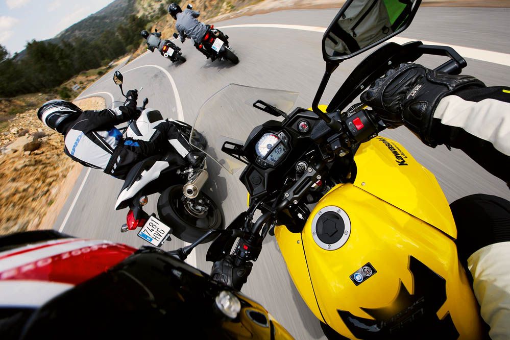 Comparativa Trail: BMW F 700 GS, Honda NC750X DCT, Kawasaki Versys 650 Tourer Plus y Suzuki V-Strom 650XT. Galería