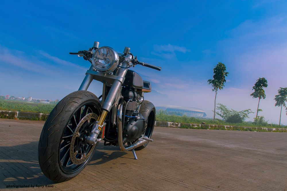 Preparaciones sobre la Triumph Thruxton