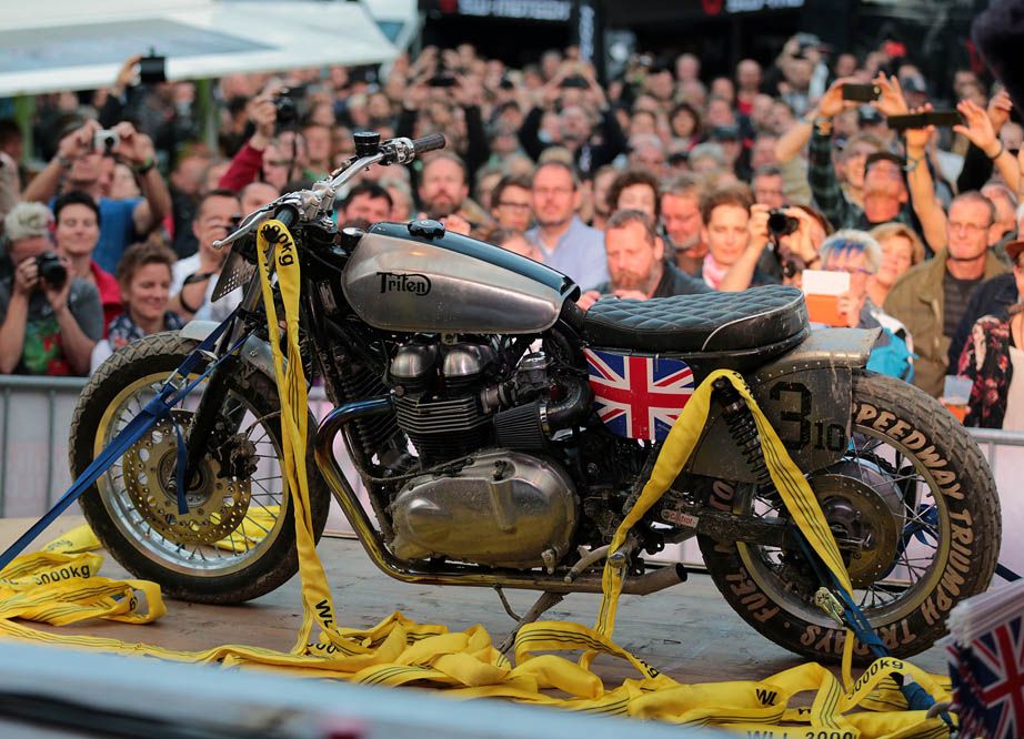 Preparaciones sobre la Triumph Thruxton