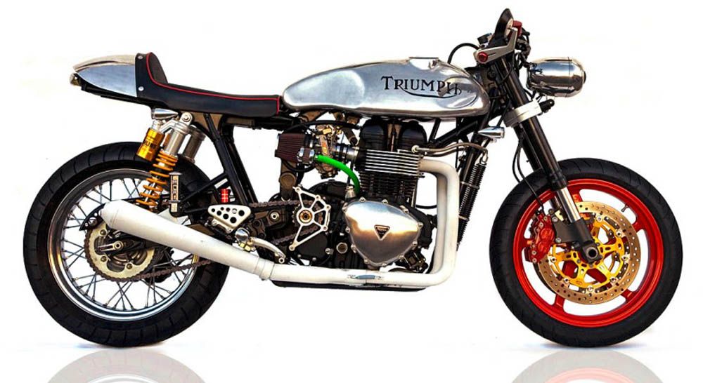 Preparaciones sobre la Triumph Thruxton