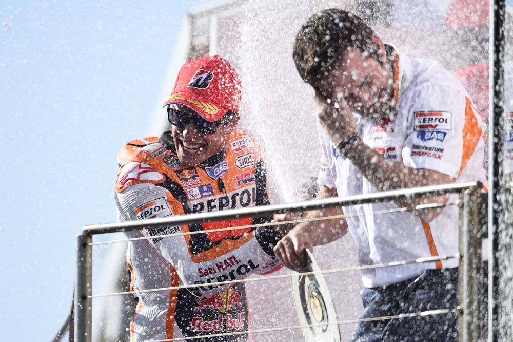 La victoria de Márquez en Australia en fotos