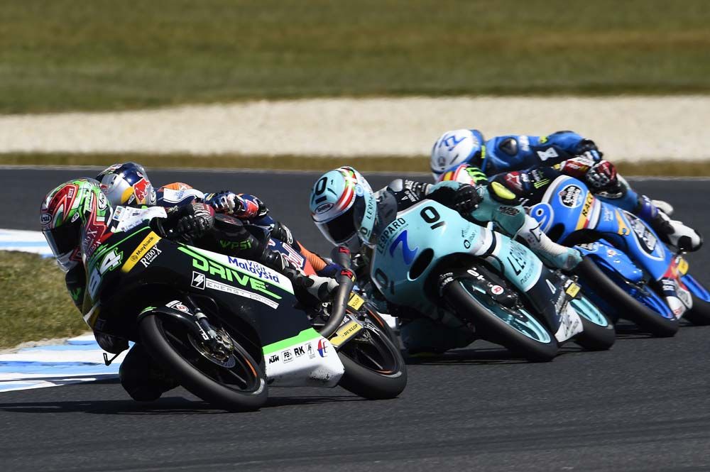 Las imágenes de la carrera de Moto3 en Phillip Island