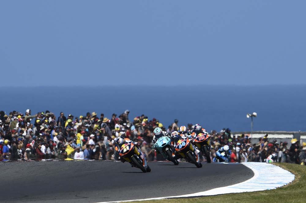 Las imágenes de la carrera de Moto3 en Phillip Island