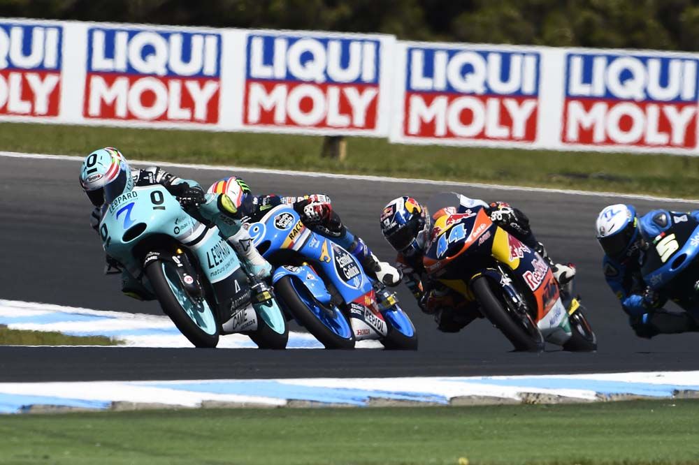 Las imágenes de la carrera de Moto3 en Phillip Island