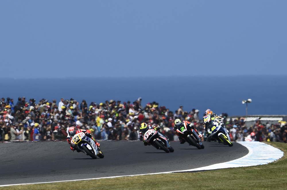 Las imágenes de la carrera de Moto3 en Phillip Island