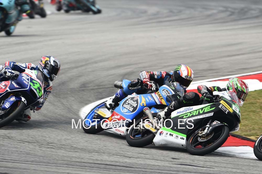 Las mejores imágenes de la carrera de Moto3 en Sepang