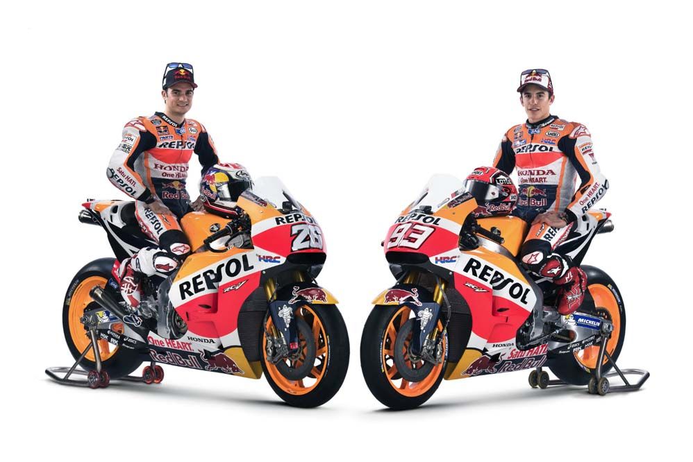 La Honda RC213V 2016 de Dani Pedrosa y Marc Márquez