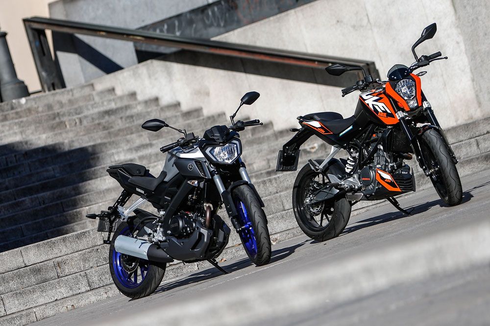 KTM 125 Duke vs Yamaha MT-125