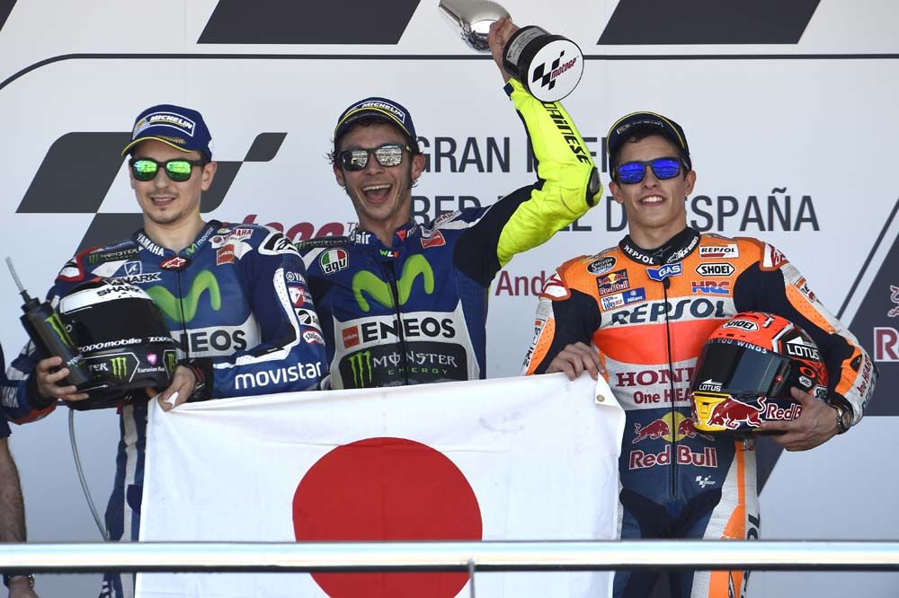 La victoria de Valentino Rossi en Jerez, en imágenes