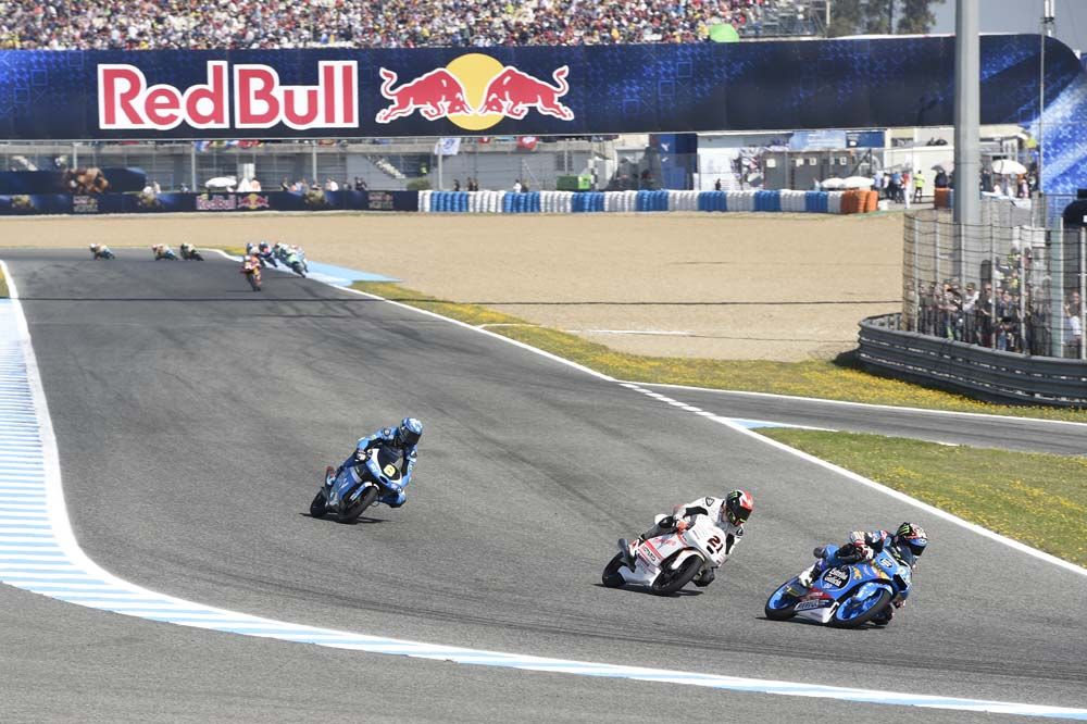 La carrera de Moto3 en Jerez, en fotos