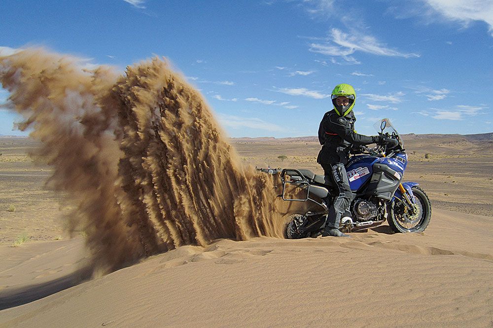 Con la Yamaha Super Ténéré por Marruecos