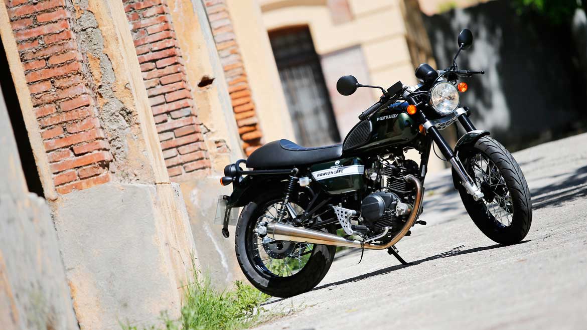 Hanway Raw 125 Café Racer, fotos de la prueba
