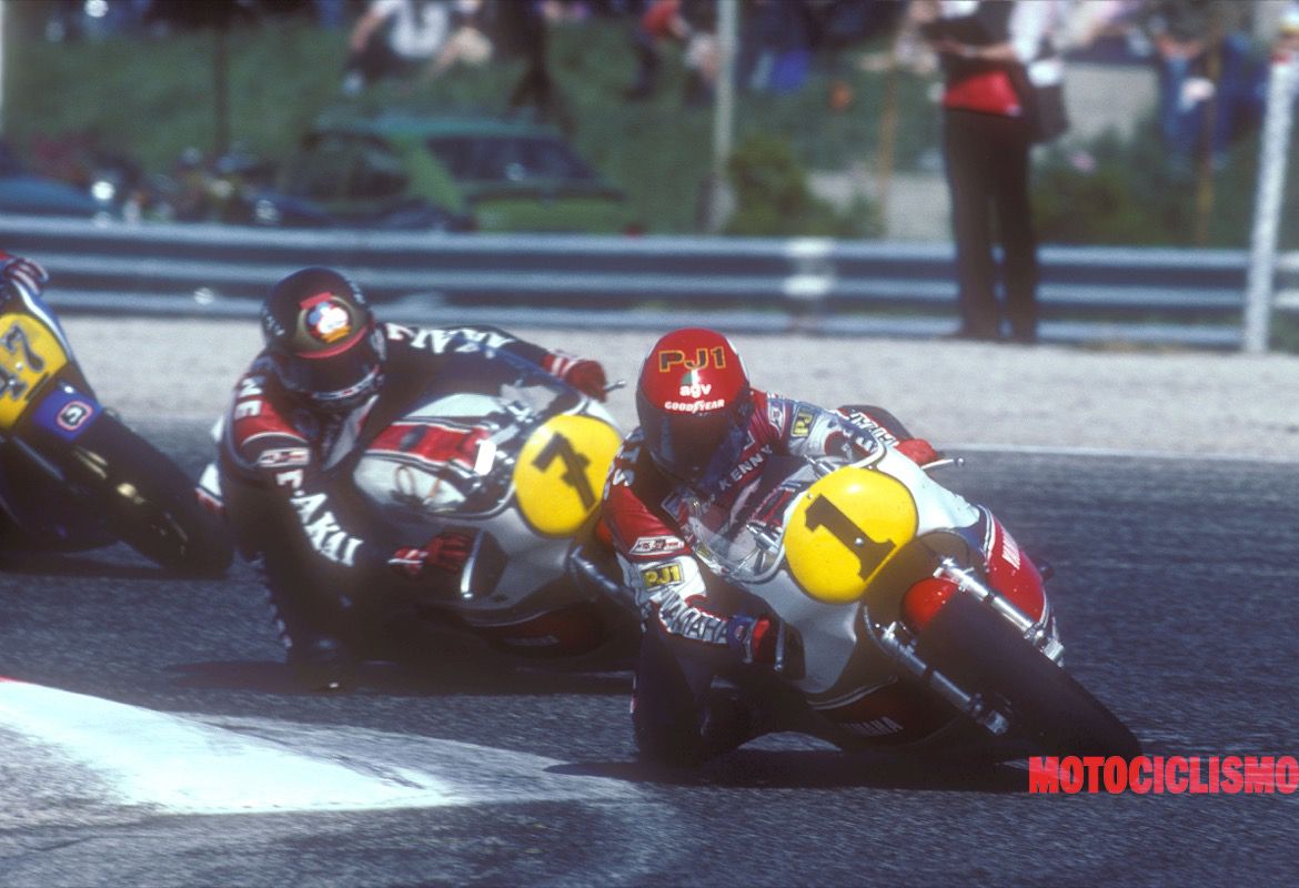 Kenny Roberts y Barry Sheene