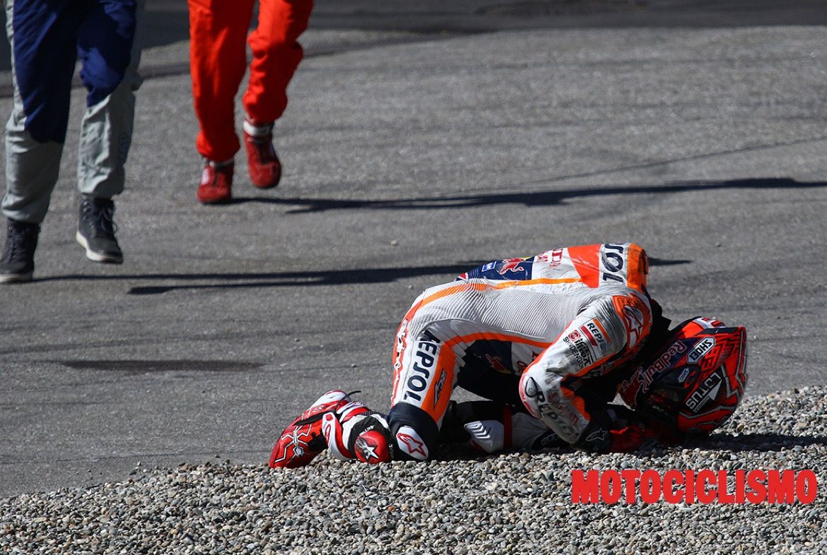 Secuencia de la caída de Marc Márquez