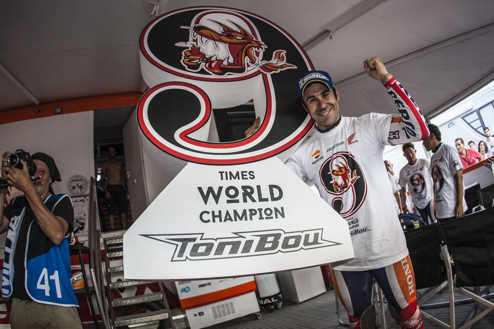 Los 20 Mundiales de Trial de Toni Bou en imágenes