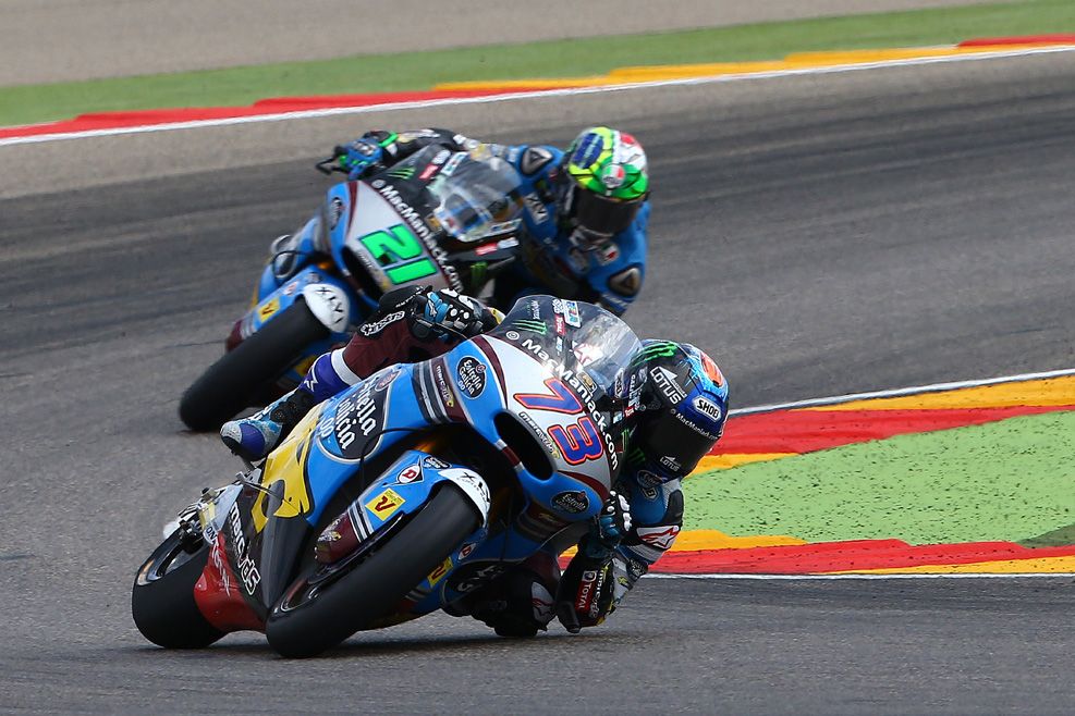 Las imágenes de la carrera de Moto2 en Aragón