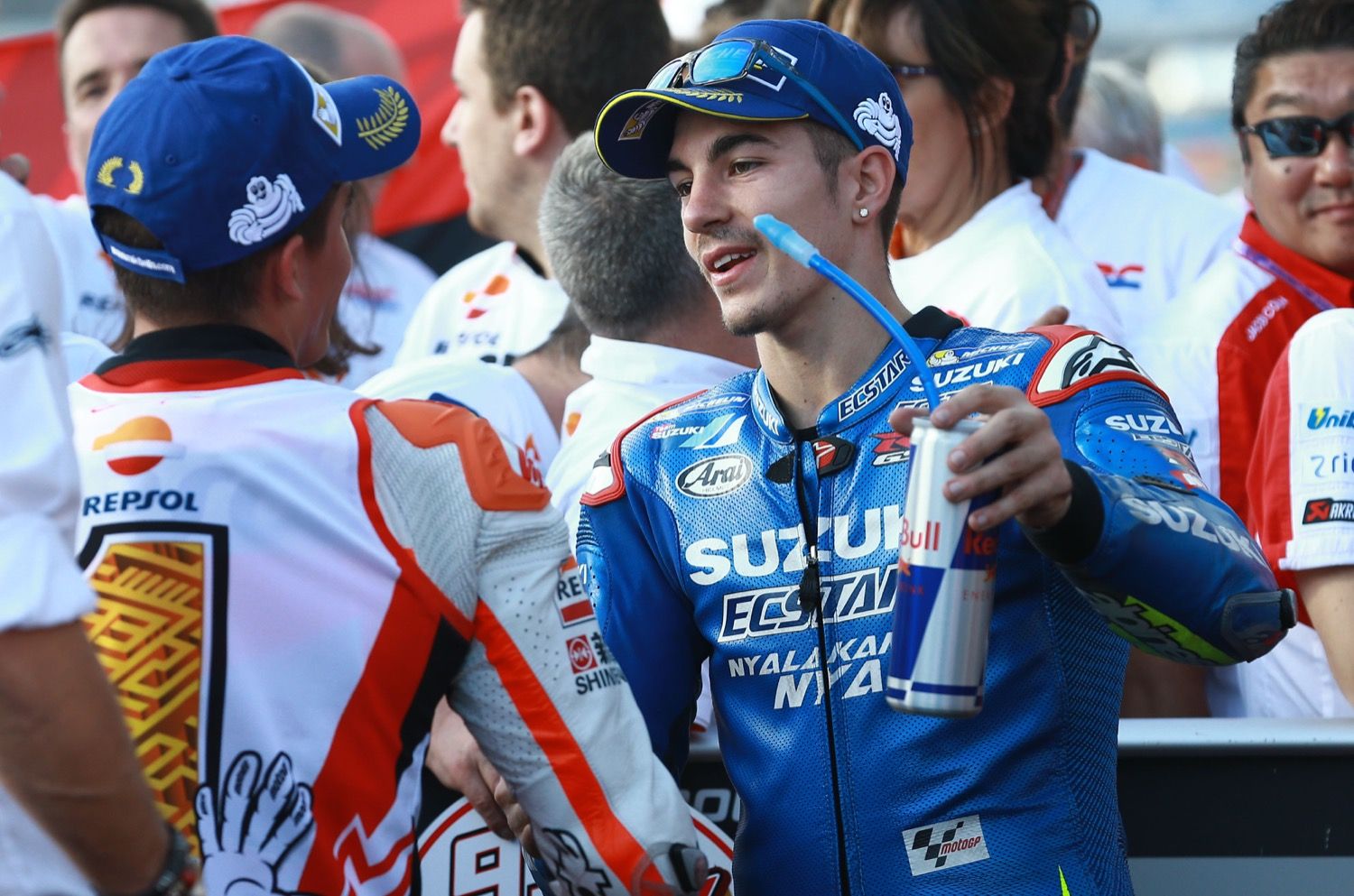 Así celebró Marc Márquez el título en Motegi
