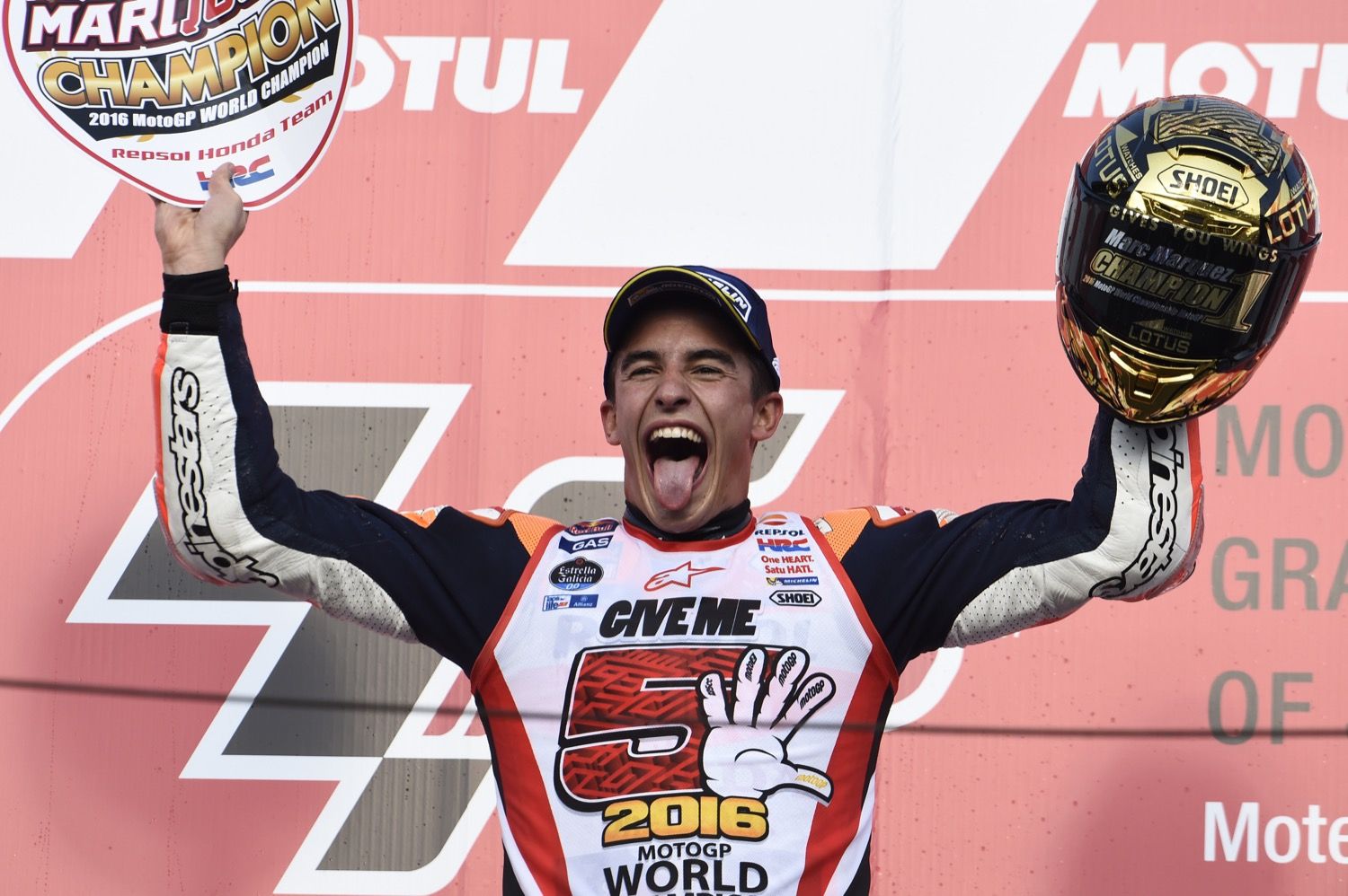 Así celebró Marc Márquez el título en Motegi