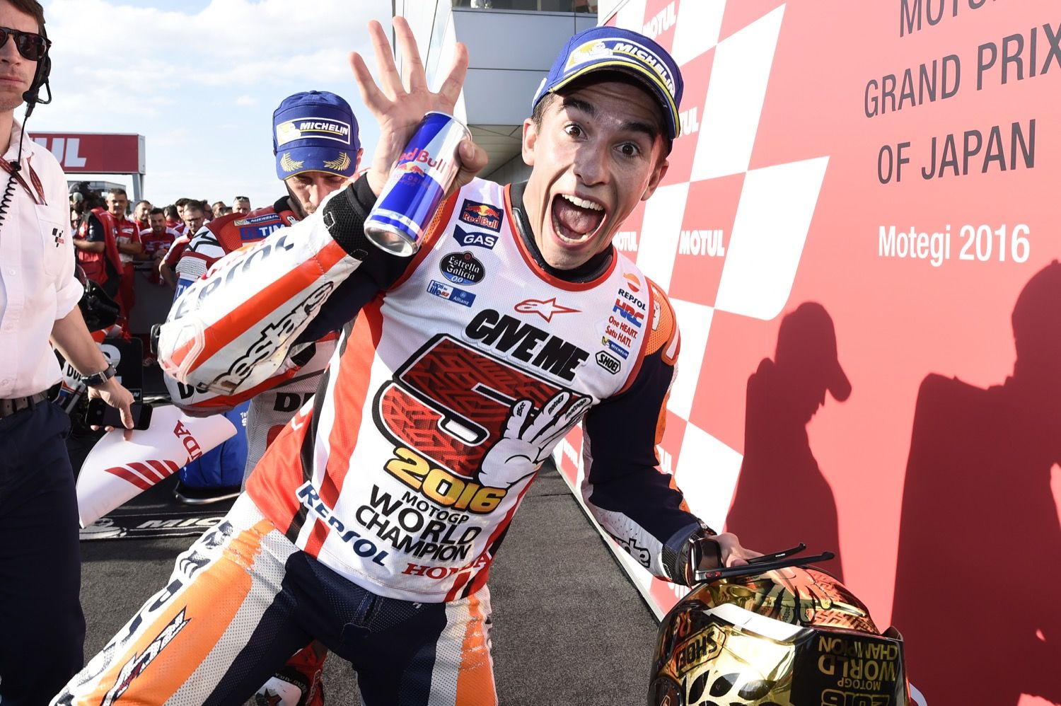 Así celebró Marc Márquez el título en Motegi