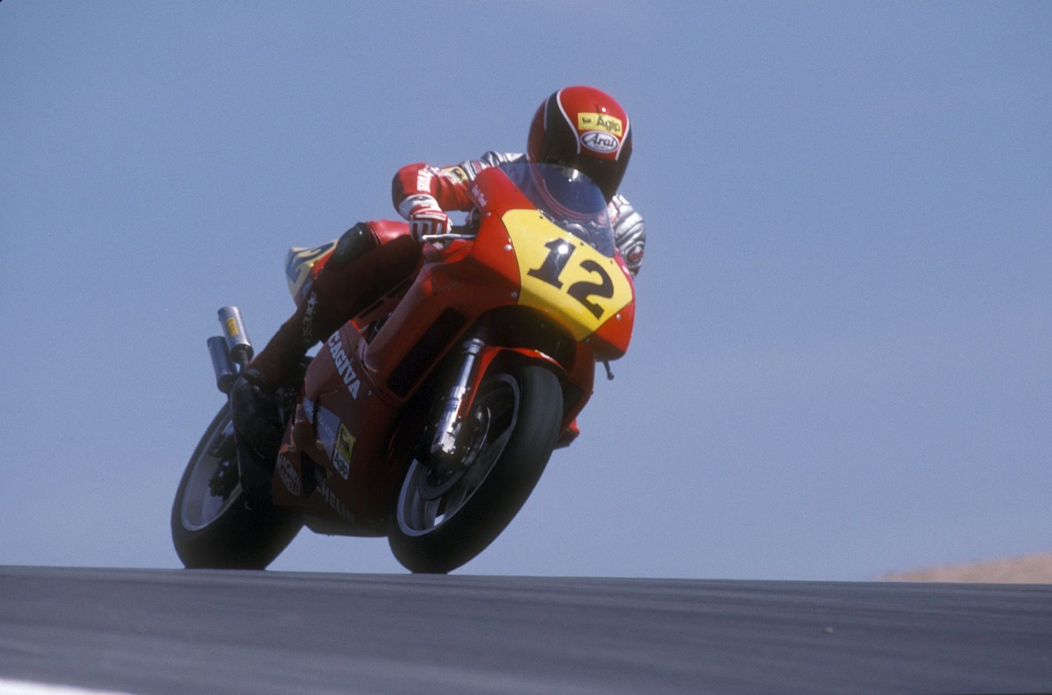 El show de Randy Mamola con Cagiva