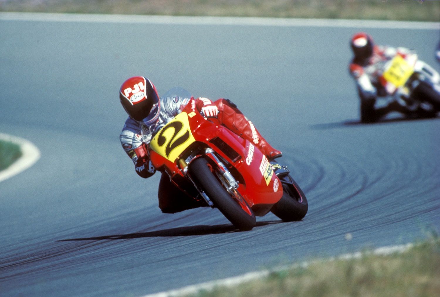 El show de Randy Mamola con Cagiva