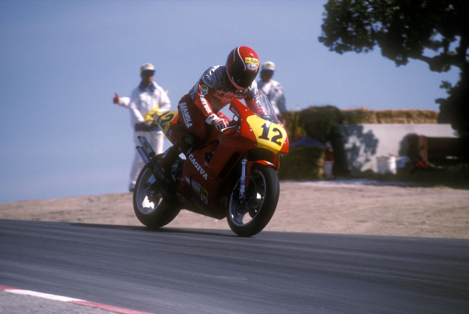 El show de Randy Mamola con Cagiva