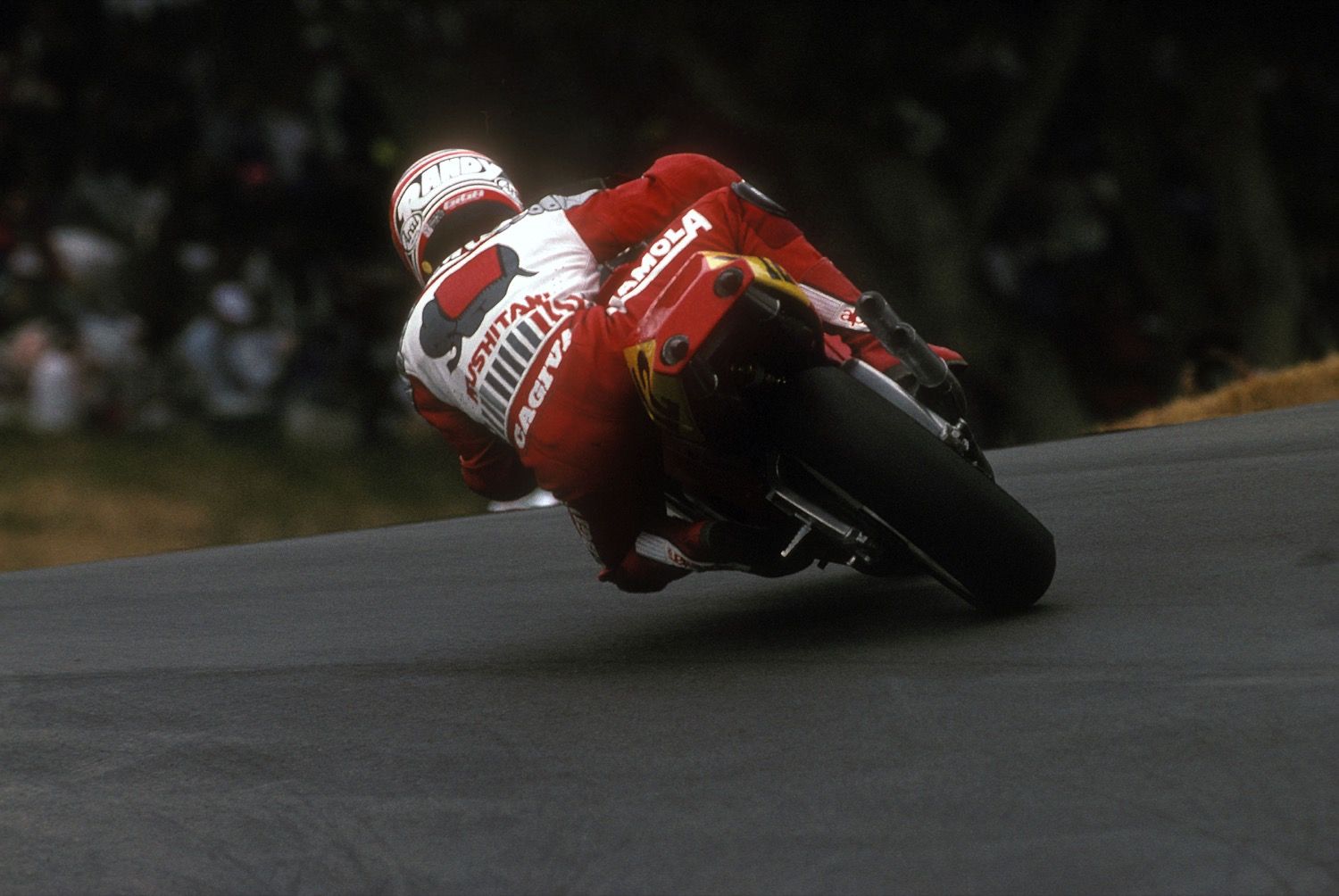 El show de Randy Mamola con Cagiva