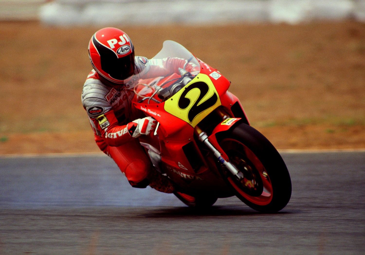 El show de Randy Mamola con Cagiva