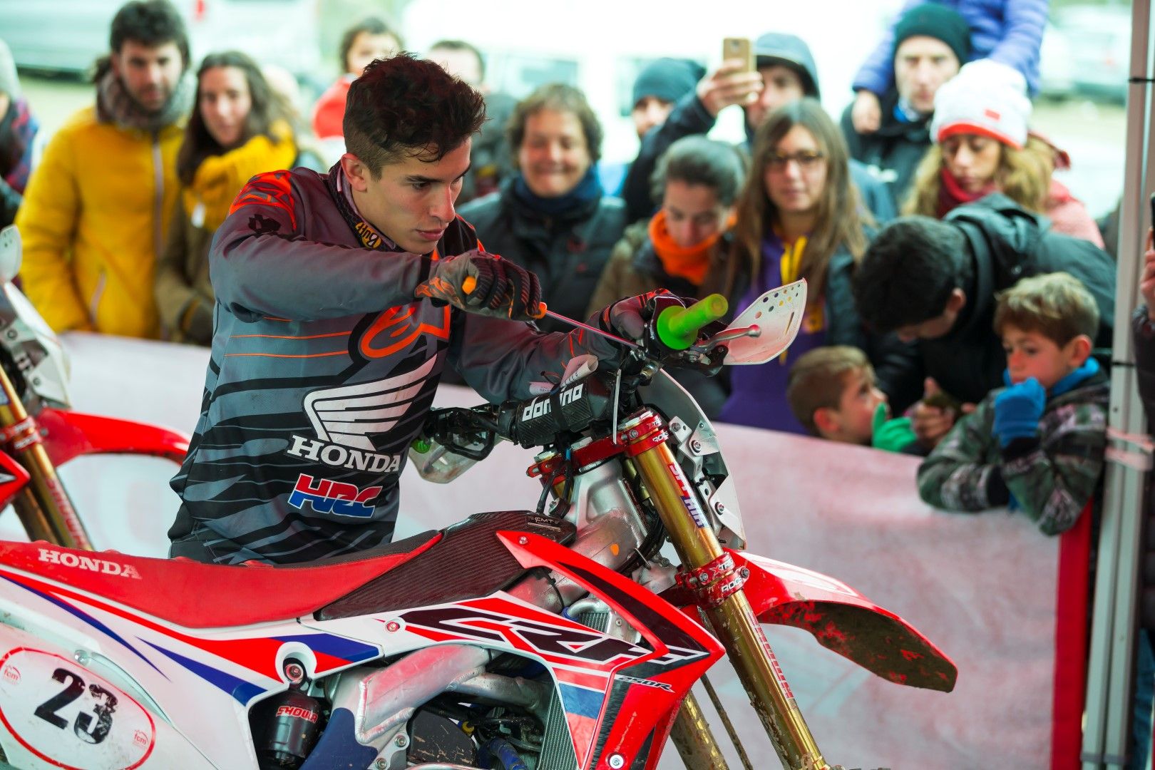Marc Márquez, piloto de enduro